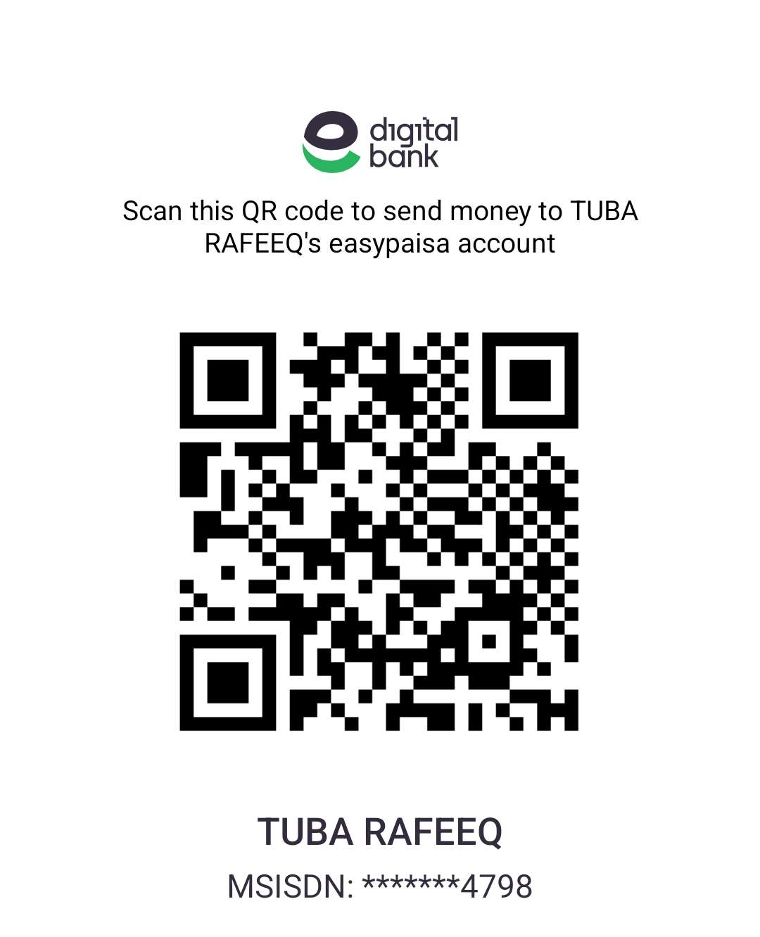 Easypaisa QR Code